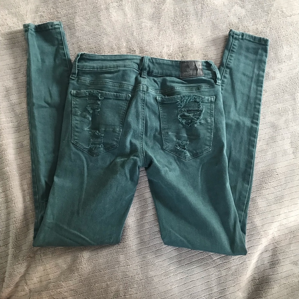 AEO Dark Green Jegging BOGO!